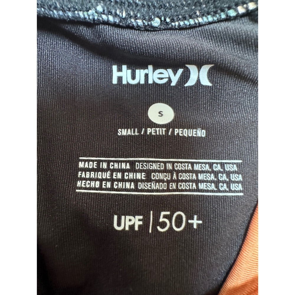 Hurley Women Rash Guard and One Piece Swimsuit Set Tropical Floral Black Size S - Picture 3 of 13